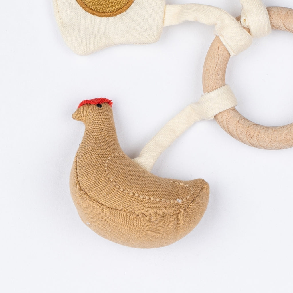 Fabelab Activity Rattle - Chicken and Egg Baby Toys Multi Colours