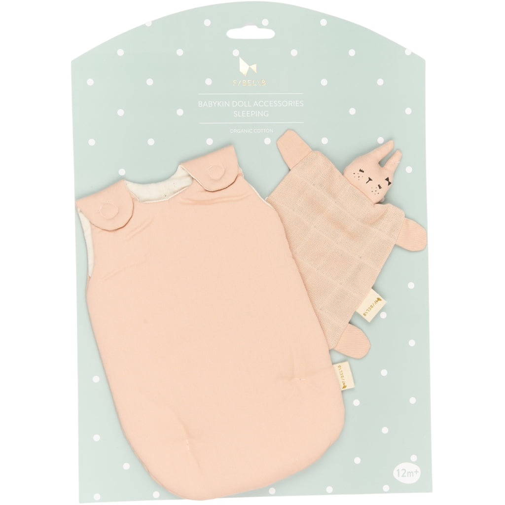 Fabelab Babykin Doll Accessories - Sleeping Dolls Dusty Rose