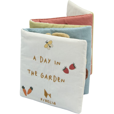 Fabelab Fabric book - Garden Baby Toys Whisper White