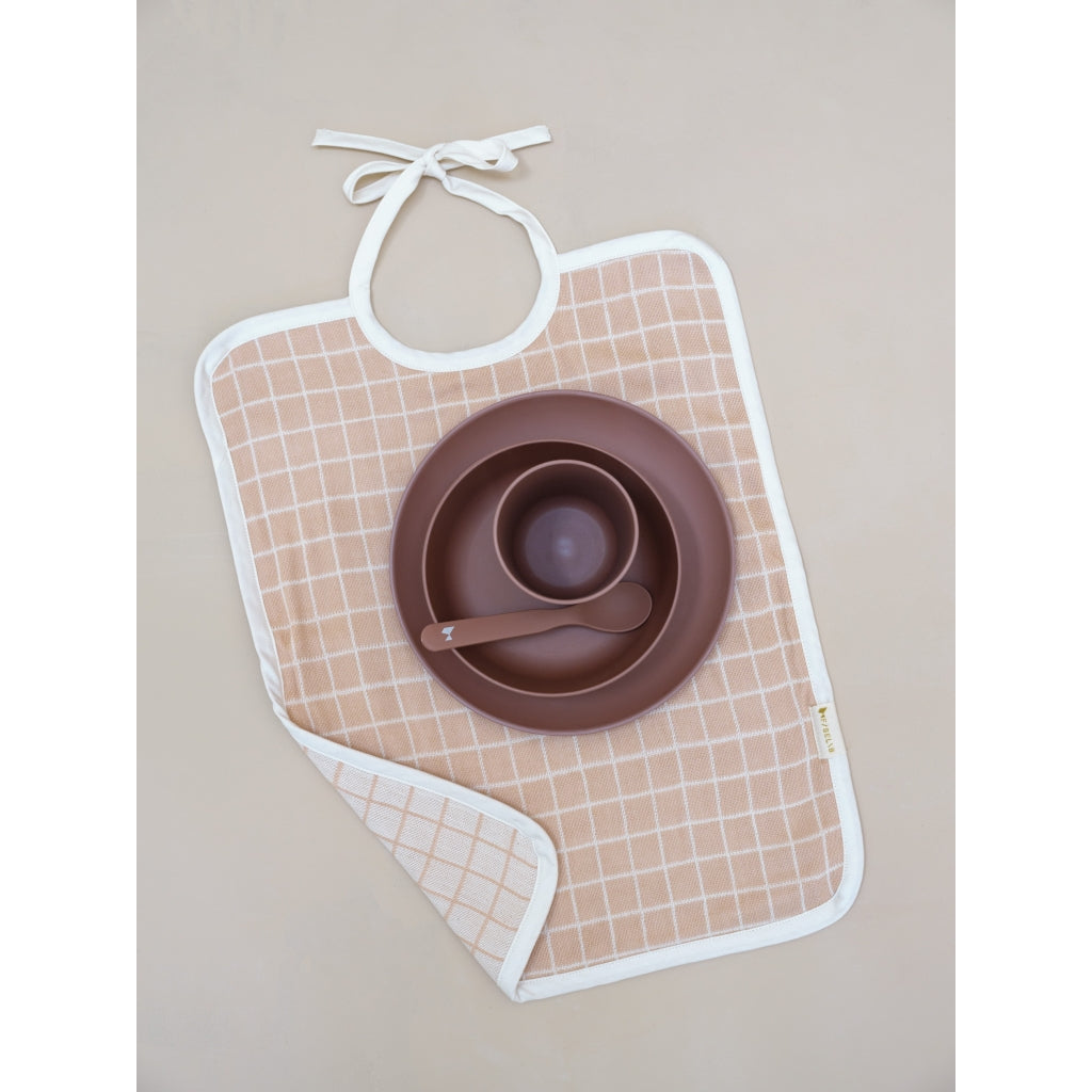 Fabelab Feeding Bib - Grid Bibs