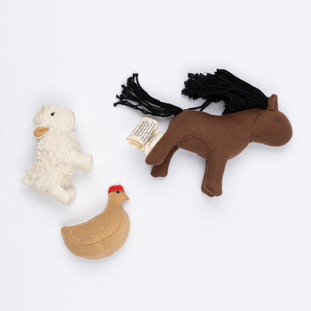 Fabelab Pocket Friend - Farm Animals Dolls Multi Colours