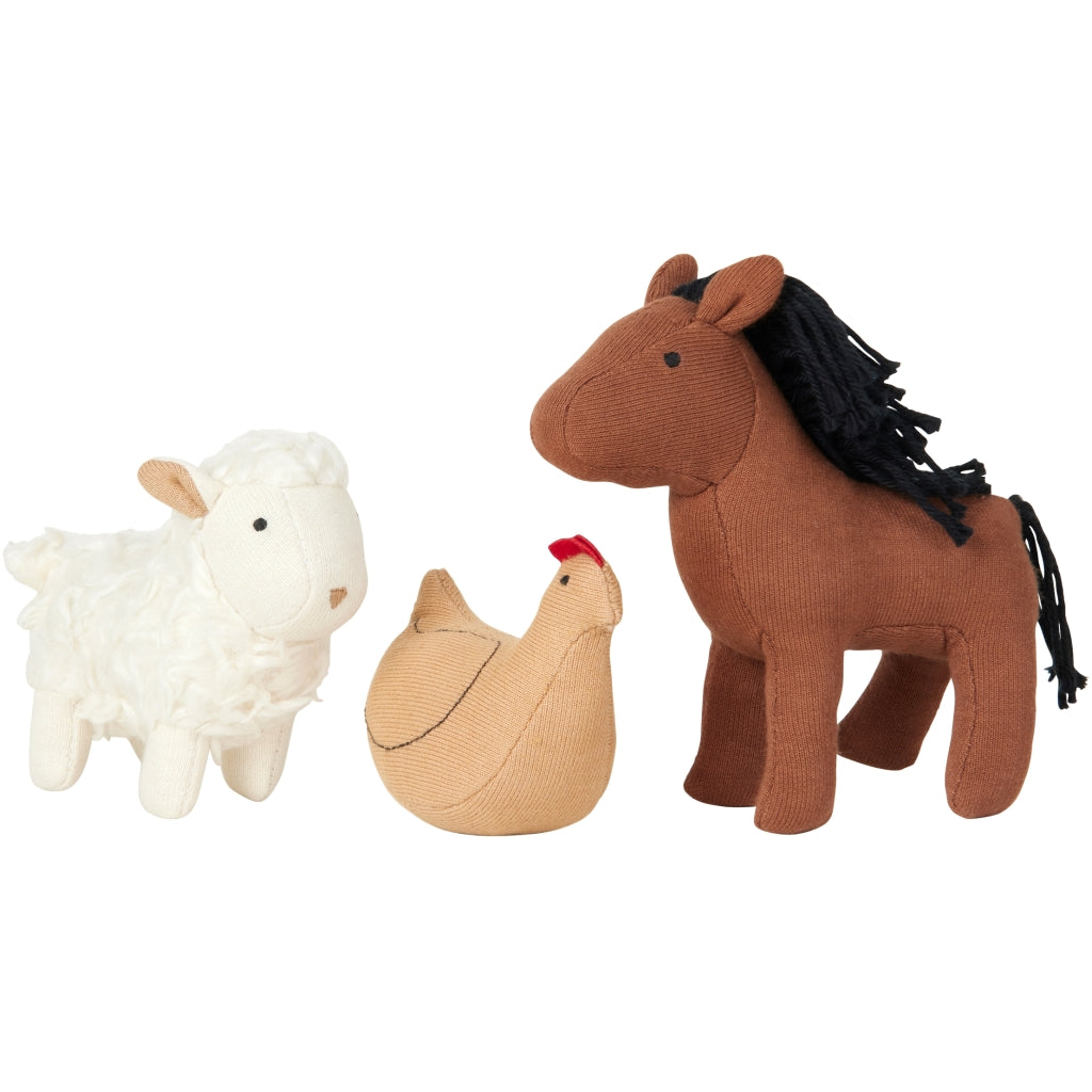 Fabelab Pocket Friend - Farm Animals Dolls Multi Colours