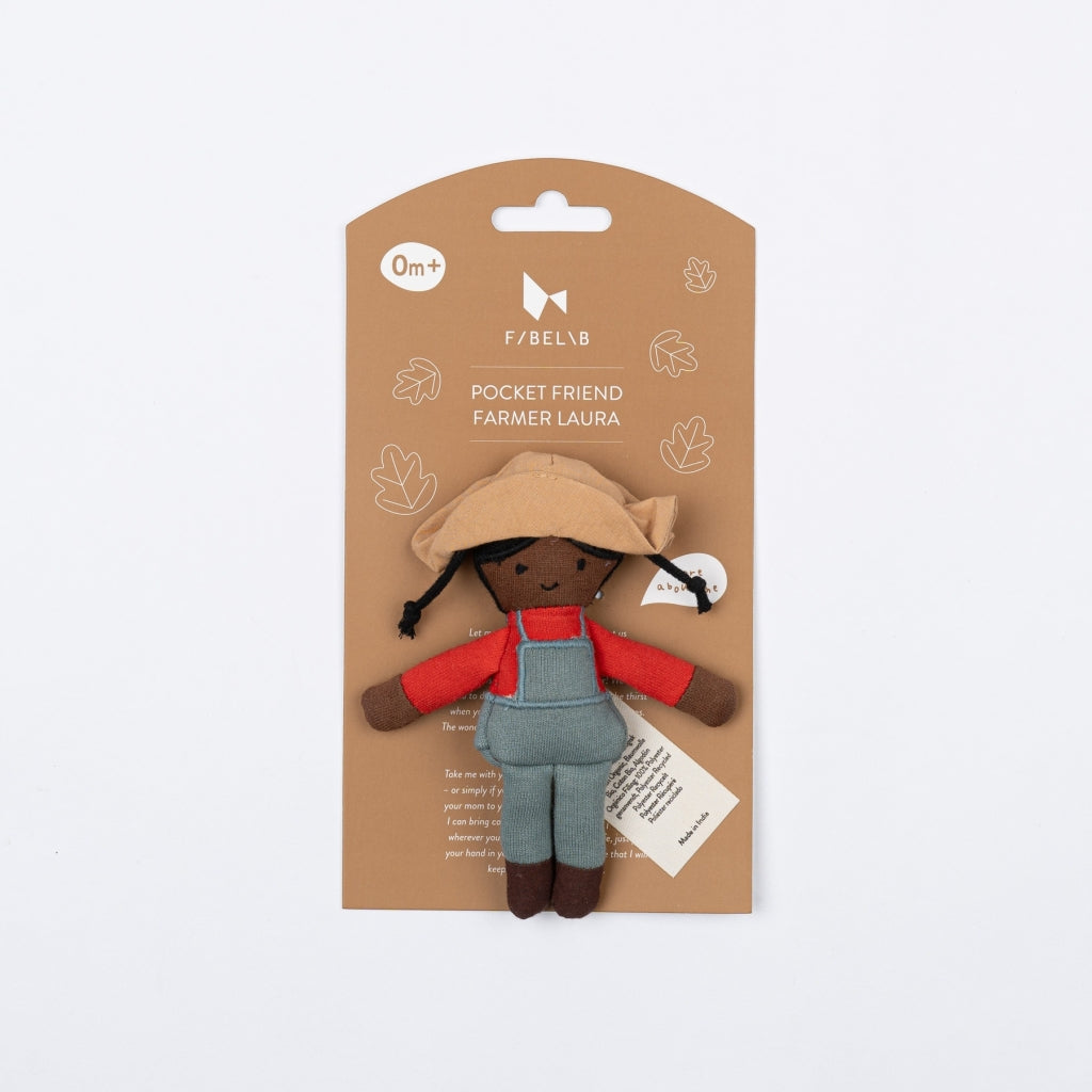 Fabelab Pocket Friend - Farmer Laura Dolls Multi Colours