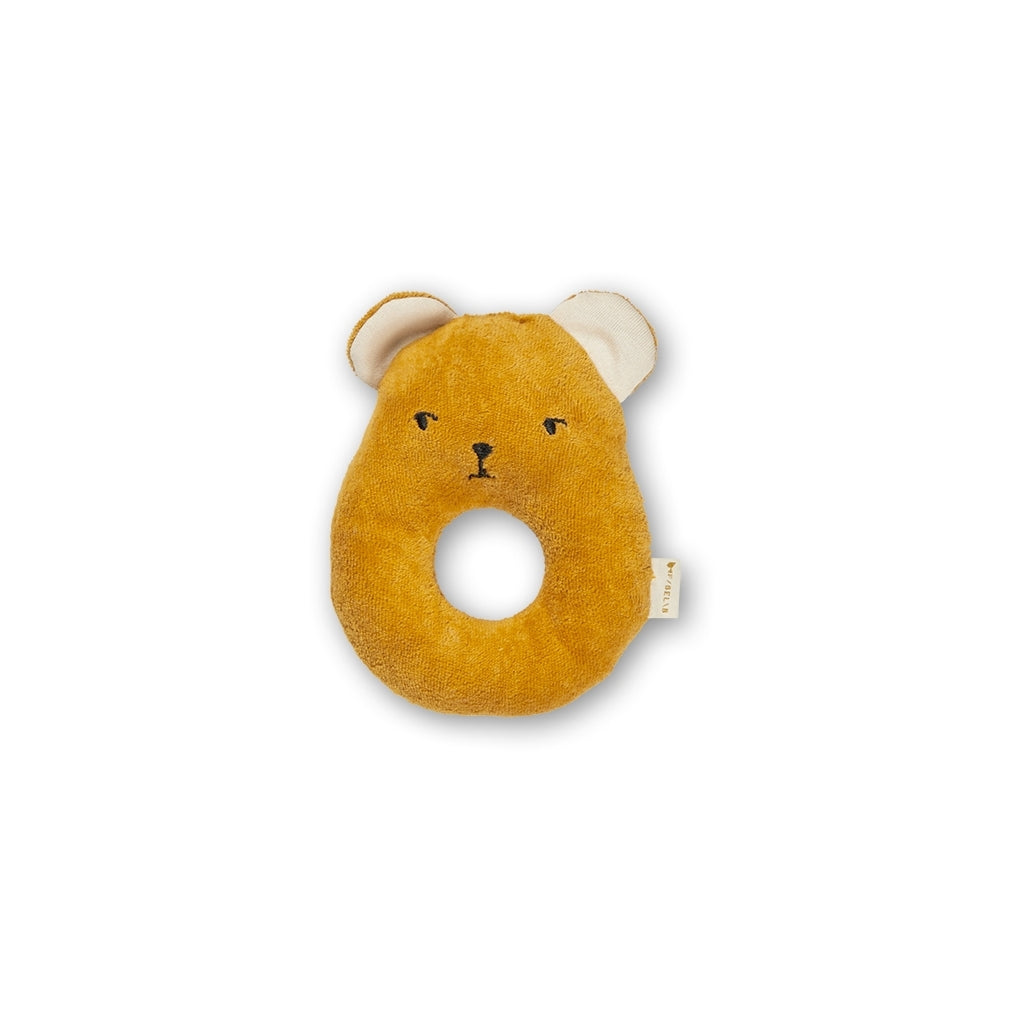 Fabelab Rattle - Bear Baby Toys Ochre