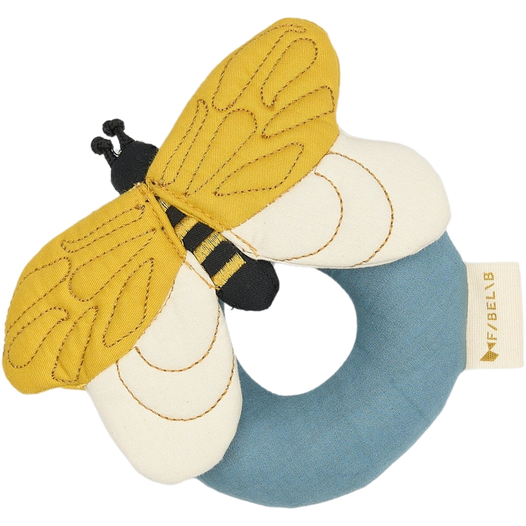 Fabelab Rattle - Bee Baby Toys Whisper White