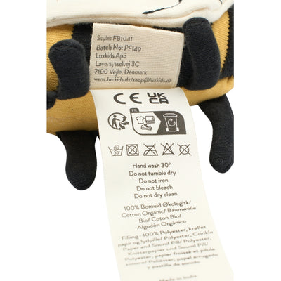 Fabelab Rattle - Bolette Bee Baby Toys Yellow Gold