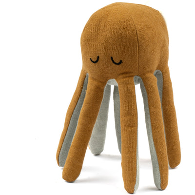 Fabelab Rattle - Octopus - Ochre / Beach Grass Baby Toys