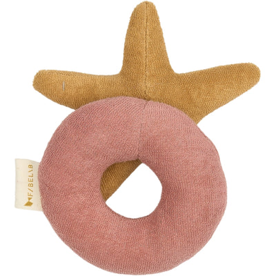 Fabelab Rattle - Starfish Baby Toys Ash Rose