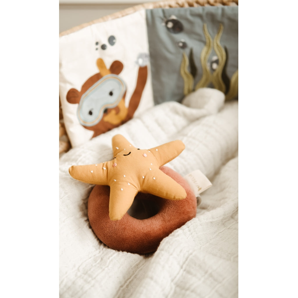 Fabelab Rattle - Starfish Baby Toys Ash Rose