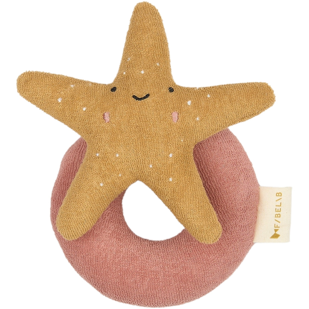 Fabelab Rattle - Starfish Baby Toys Ash Rose