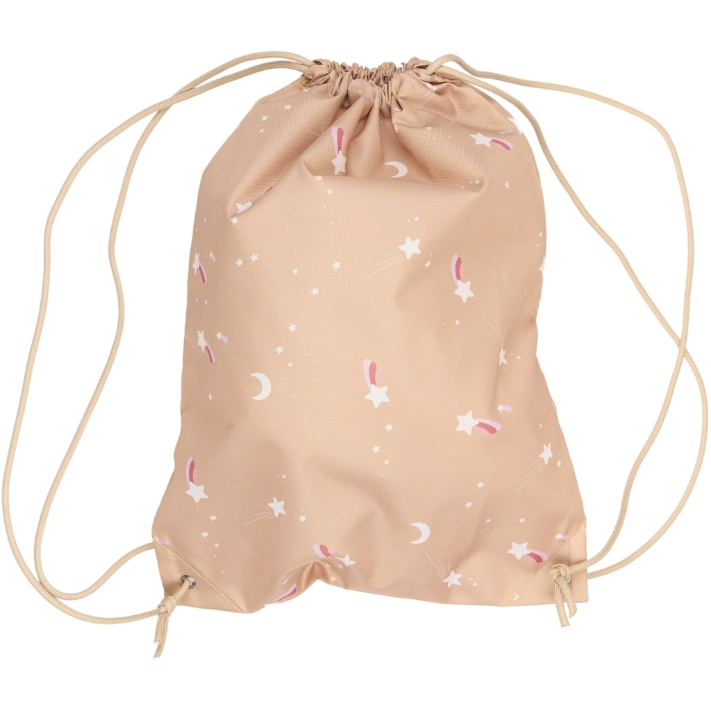 Fabelab String Bag - Shooting Star - Caramel Bags & Backpacks Multi Print