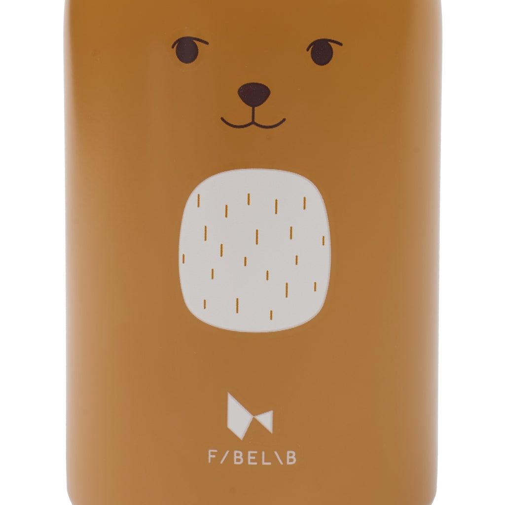 Fabelab Water bottle - Small - Bear - Ochre Water Bottles Ochre